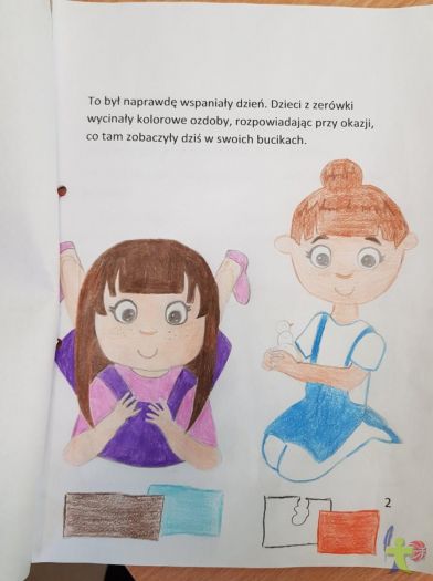Dziewczynki z klasy VI C - Laura, Ines i Paula z okazji Mikołajek napisały i zilustrowały książeczkę, której bohaterami uczyniły dzieci z Zerowki 🎄😍🎄