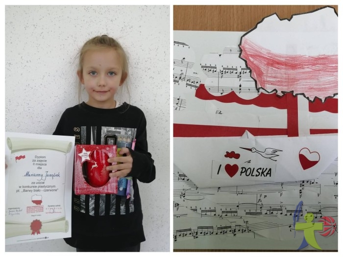 Zeróweczka szkolna:Rozstrzygnięcie szkolnego konkursu plastycznego pt. "Barwy biało-czerwone". 🥈🇵🇱