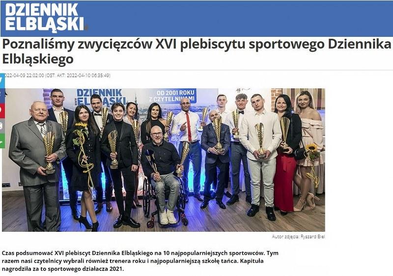 Poznaliśmy zwycięzców XVI plebiscytu sportowego Dziennika Elbląskiego